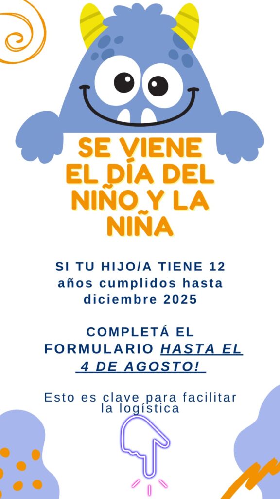 COMPLETA EL FORMULARIO PARA ACCEDER A LOS BENEFICIOS POR EL DIA DE LOS NIÑOS Y LAS NIÑAS!